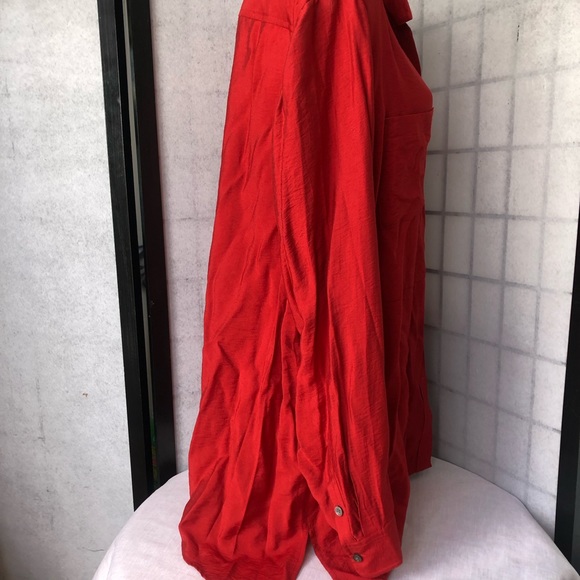 Tunic Westbound women’s 2xl red button up blouse shirt top long sleeves - Picture 5 of 7